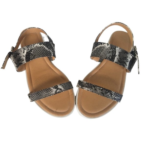 🌸4/$30🌸 NWOT Faux Snake Skin Sandals - Picture 5 of 9